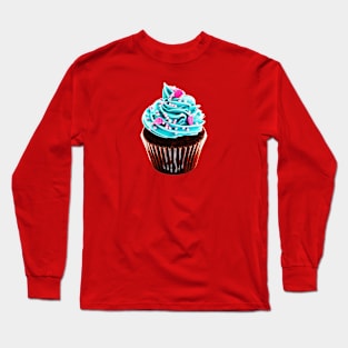 Cupcake skull Long Sleeve T-Shirt